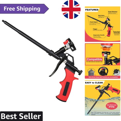 Ergonomic metal foam gun - ergonomic,